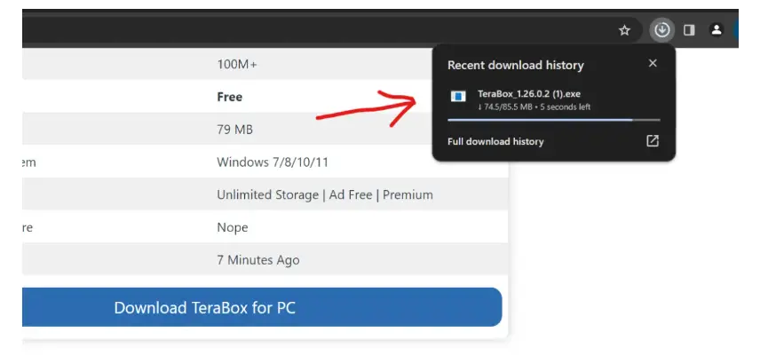 terabox for pc free download